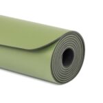 Tapete de yoga estampado Phoenix verde folha – 4mm PU borracha natural