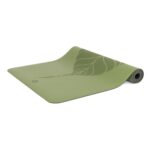 Tapete de yoga estampado Phoenix verde folha – 4mm PU borracha natural