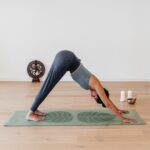 Tapete de yoga estampado Phoenix verde folha – 4mm PU borracha natural