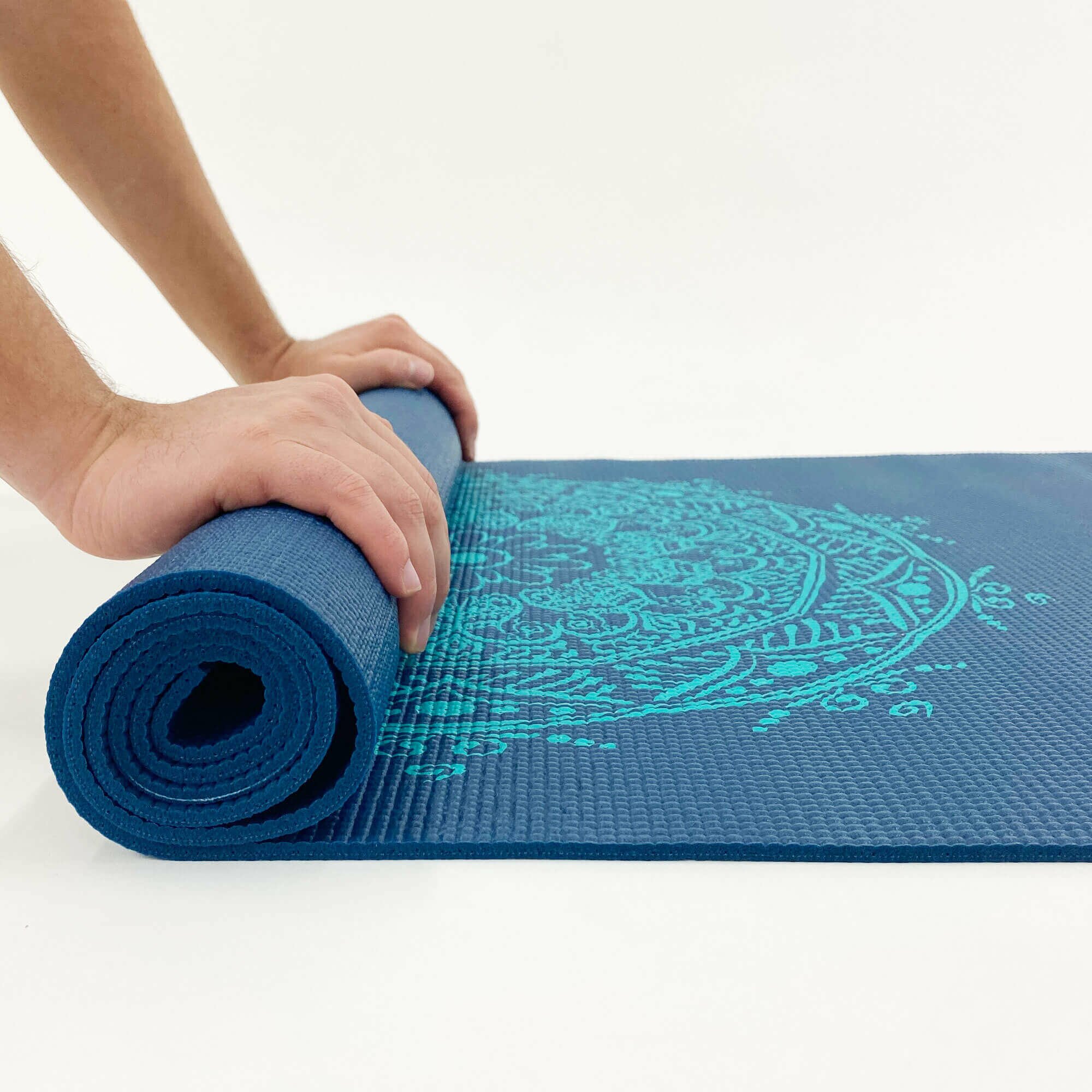 Tapete de yoga estampado Leela Mandala – 4.5mm PVC ecológico 11 tapete-yoga-leela-mandala-yogateria-petroleo-turquesa-5