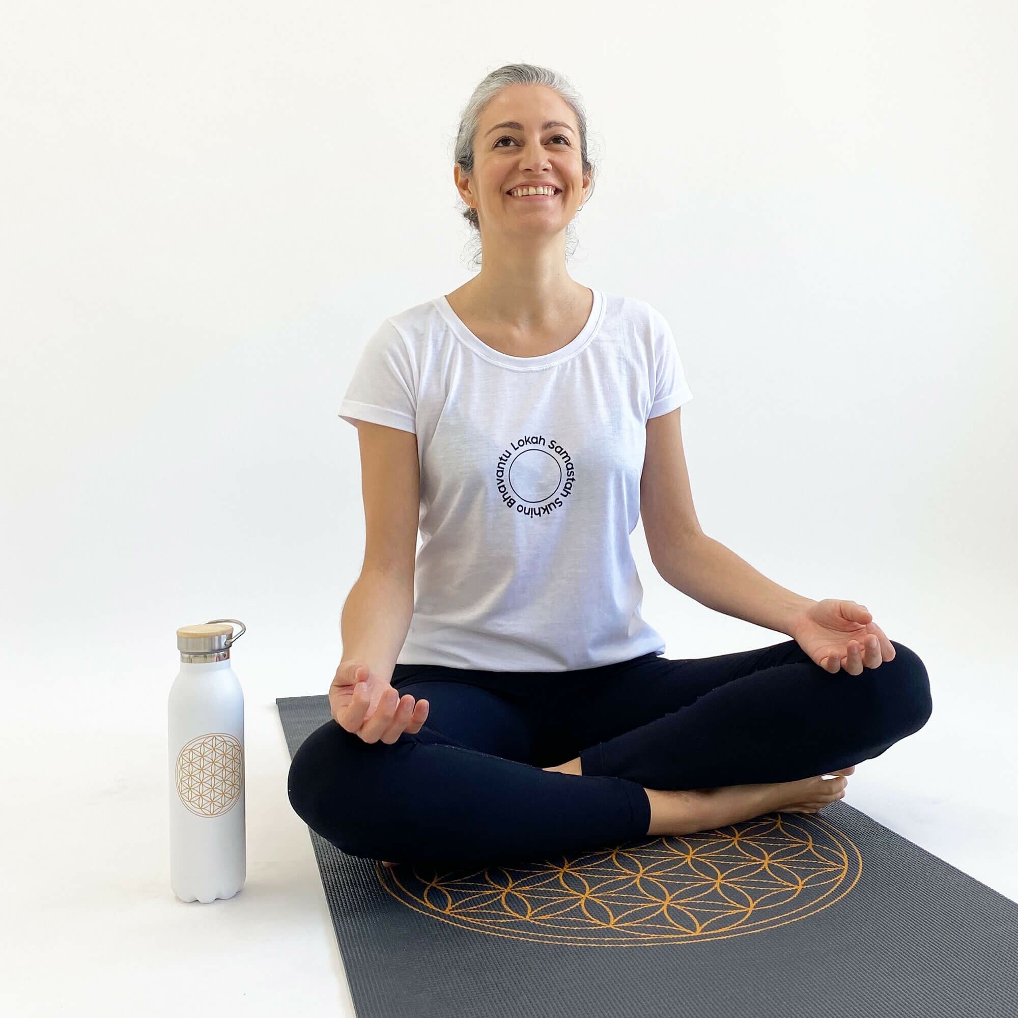 Tapete de yoga estampado Leela Flor da Vida – 4.5mm PVC ecológico 27 tapete-yoga-flordavida-yogateria-grafite-1