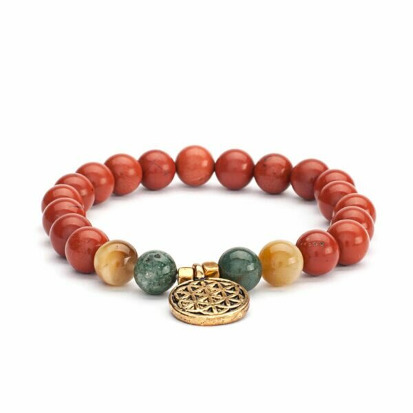 Pulseira Mala Jaspe, Ágata e Olho de Tigre 5