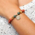 Pulseira Mala Jaspe, Ágata e Olho de Tigre