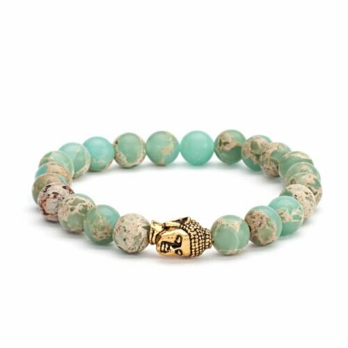 Pulseira Mala Serpentinita Aqua