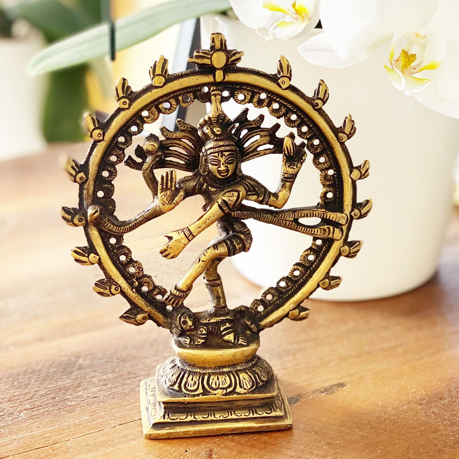 Estátua Shiva Nataraja - Bronze 14cm