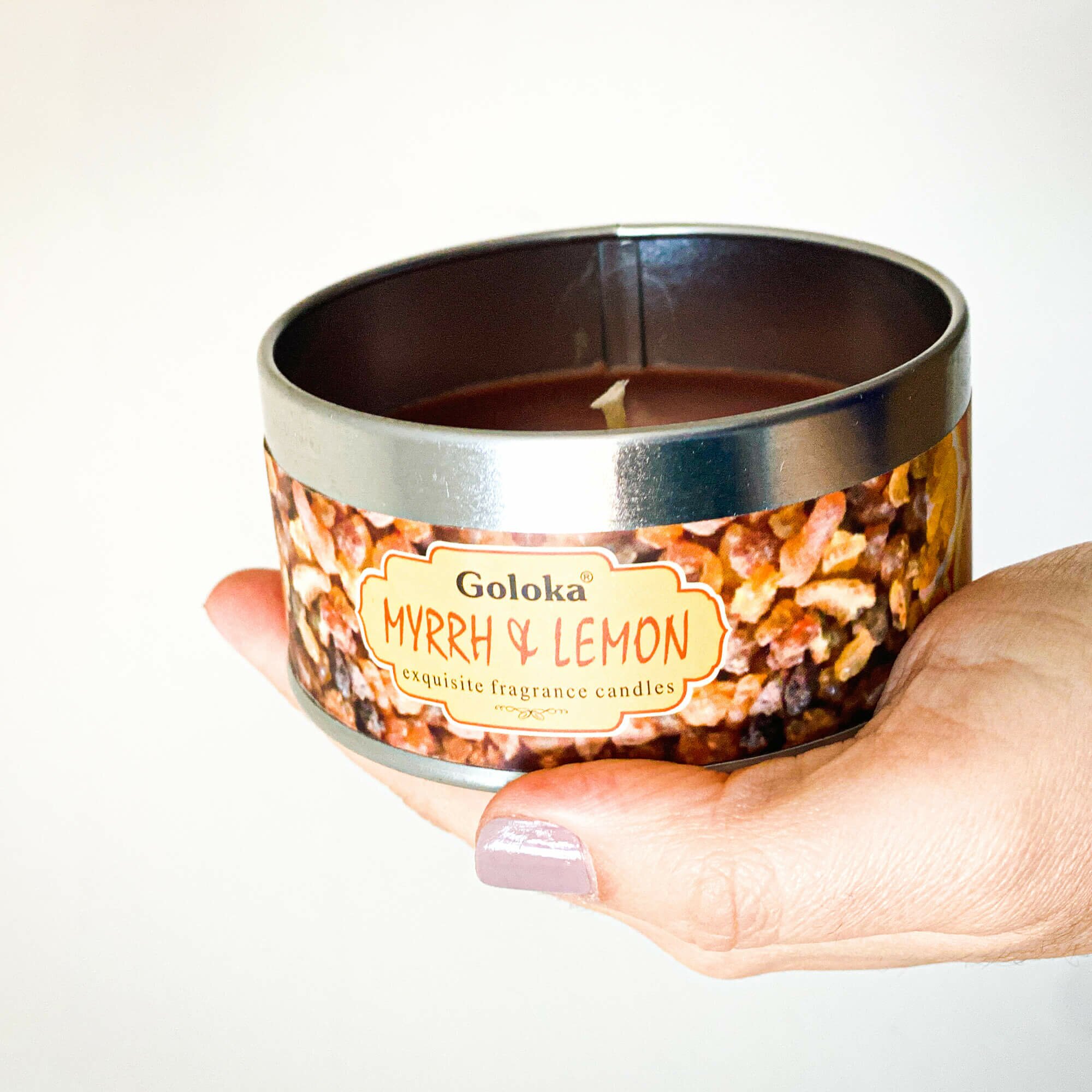 Vela Aromática Mirra e Limão Goloka 18 vela-aromatica-yogateria-mirra-limao-3