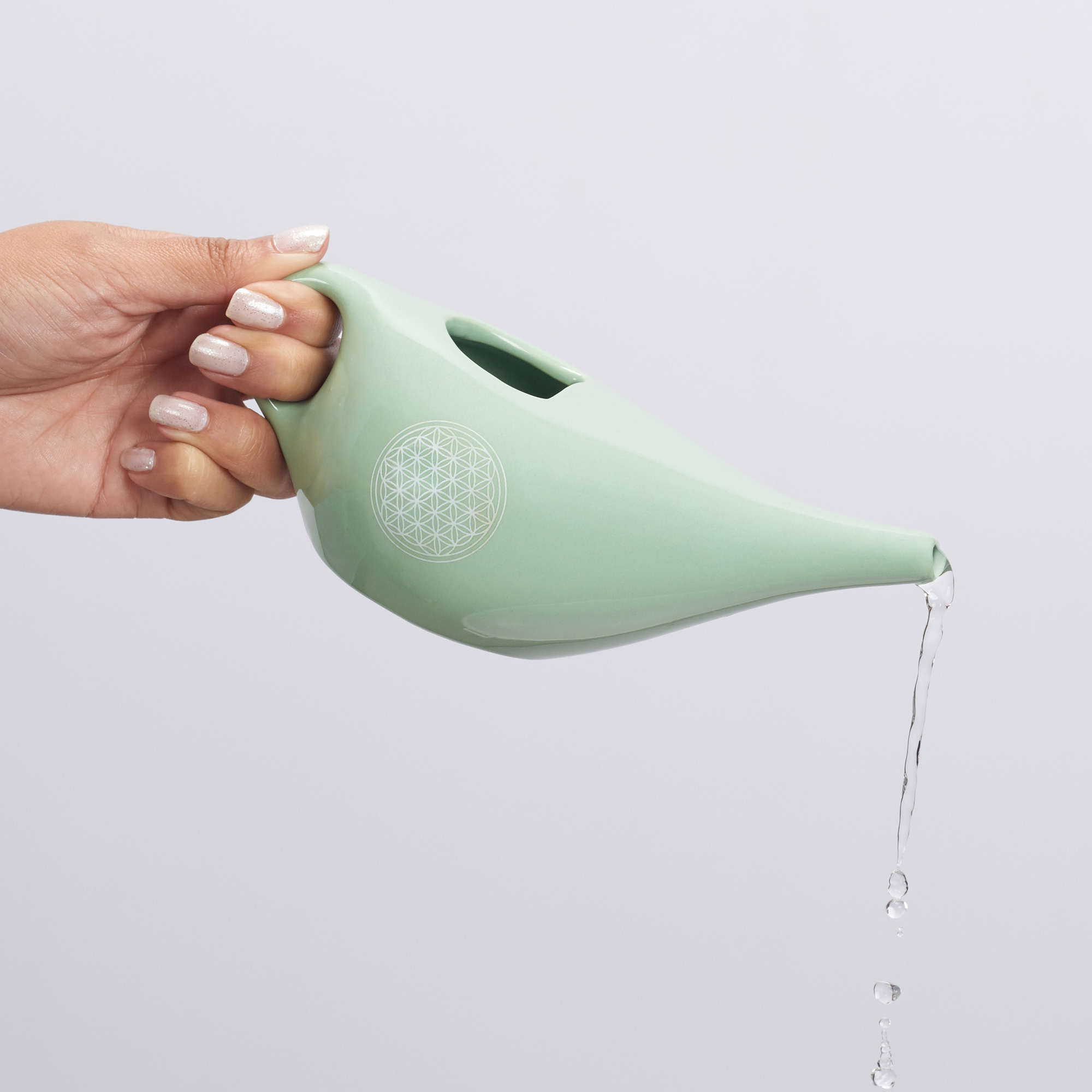 Higienizador Nasal - Neti Pot 3 netipot-lota-yogateria-verde-5