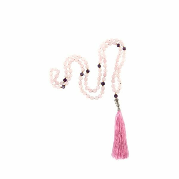 Japamala Ametista e Quartzo Rosa 2