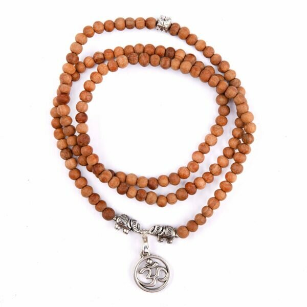 Pulseira-Colar Mala Sândalo Om 11