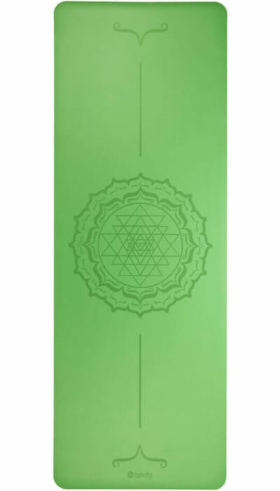 Tapete de yoga estampado Phoenix verde – 4mm PU borracha natural 5