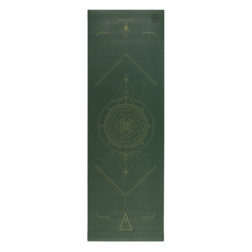 tapete de yoga yogateria leela yantra cosmic verde