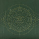 Tapete de yoga estampado Leela Yantra Cosmic- 4.5mm PVC ecológico