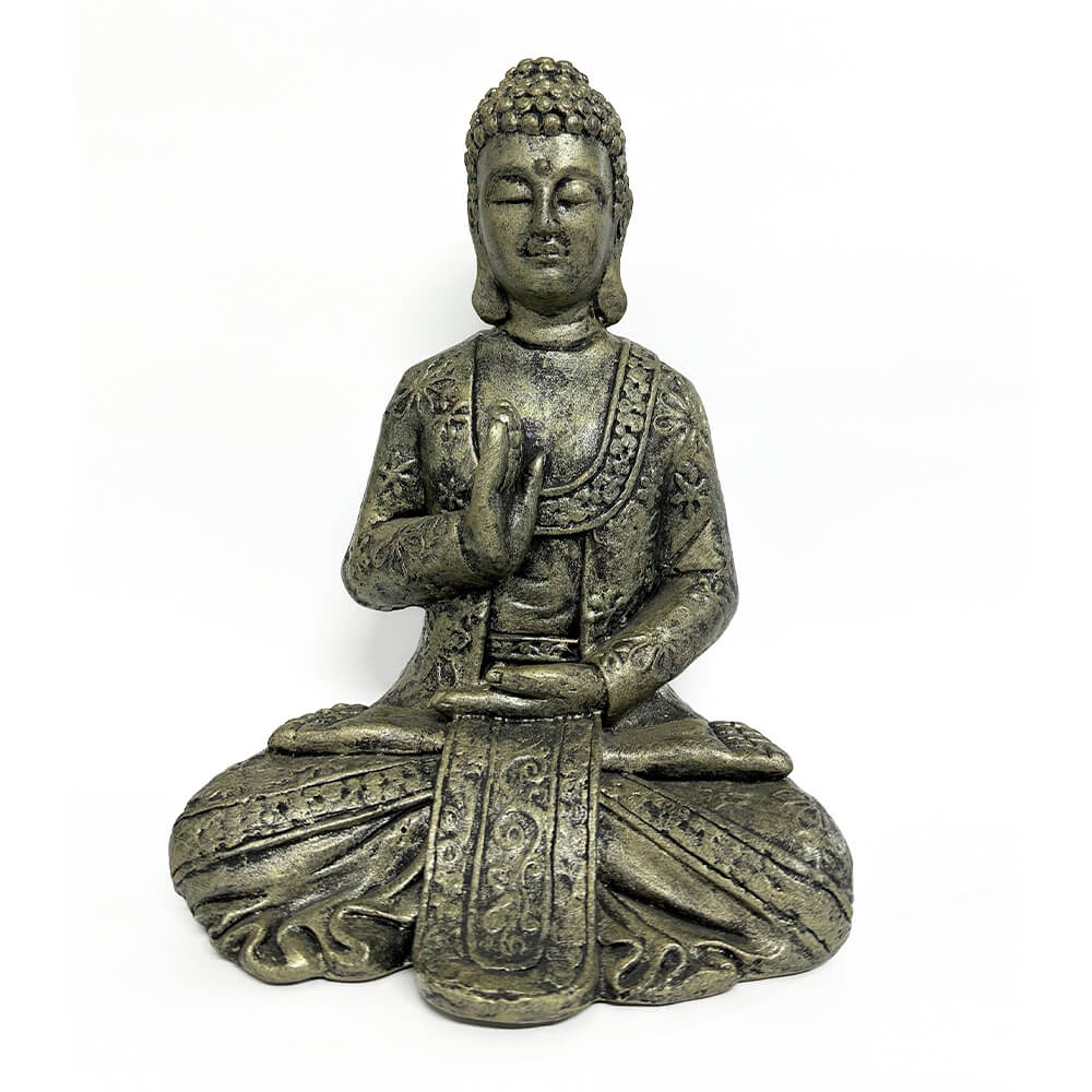 Estátua-Buddha-da-Coragem---Abhaya-Mudra---dourado-antigo-03