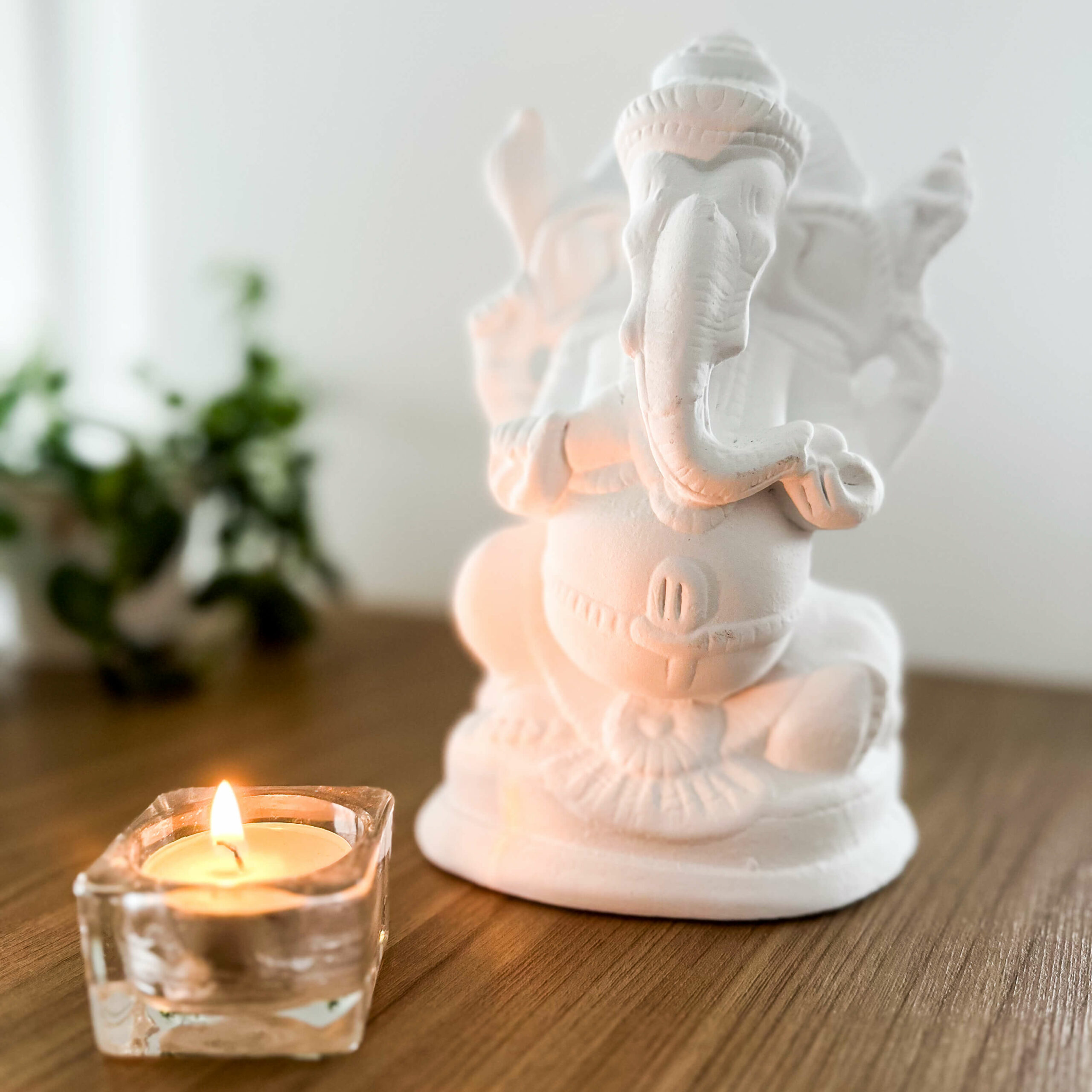 Estátua Ganesha Pequena - Bronze 3