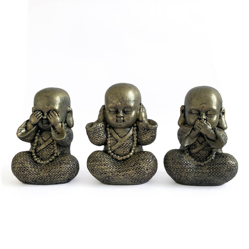 Estátuas-Trio-de-Budinhas---Ornamentos---dourado-antigo-03